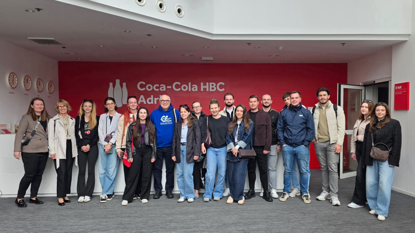 Terenska nastava studenata na kolegiju Operacijski menadžment II u Coca-Cola HBC